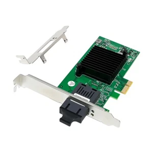 Gigabit Fiber Optic Card PCIe X1 82576-F1 Single-Port SC Fiber Gigabit6632 - Picture 1 of 6