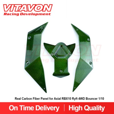 Vitavon Real Carbon Fiber Panel  for Axial RBX10 Ryft 4WD Bouncer 1/10  Green - Image 1 of 4