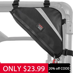 UTV Roll Bar Triangle Storage Bag Overhead Corner Bag for Most UTV & Road Bike - Picture 1 of 13