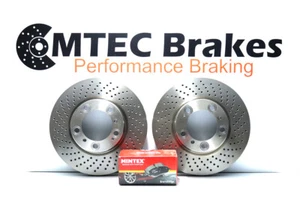 Porsche 911 3.4 3.6 Carrera 4 996 97-05 Front Drilled Only Brake Discs & Pads - Picture 1 of 3