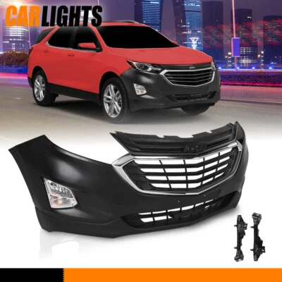 Front Bumper Cover Grill Grille Fog Lights Brackets Fit For Chevy Equinox 18-21 Foto 1 de 4