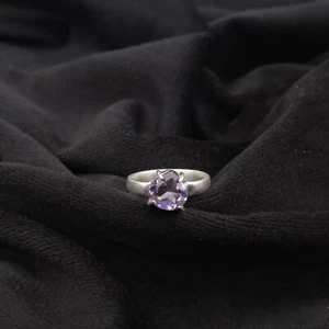 Natural Iolite Gemstone 925 Sterling Silver Jewelry Handcrafted Statement Ring - Picture 1 of 14