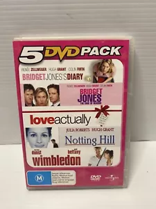 Love Actually / Notting Hill / Bridget Jones / Edge Of Reason / Wimbledon DVDs - Picture 1 of 7