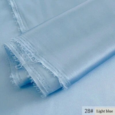 Tela Charmeuse de seda natural de 1 yarda*114 cm 16 momme material satinado de seda para vestido Foto 1 de 4