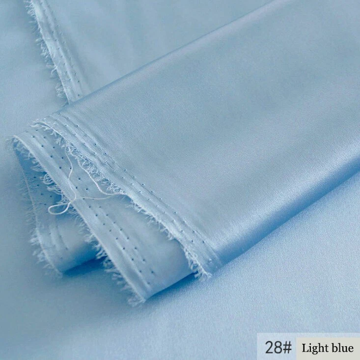 Tela Charmeuse de seda natural de 1 yarda*114 cm 16 momme material satinado de seda para vestido  Foto 1 de 4