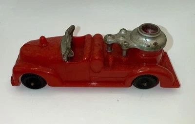 Camión de bomberos Hubley rojo años 50 manoil hecho en EE. UU. Foto 1 de 4