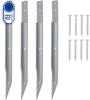 Set Di 4 Ancoraggi a Terra per Altalena | Esterno | Arco Di Rose | Sicuro per Al - Immagine 1 di 4