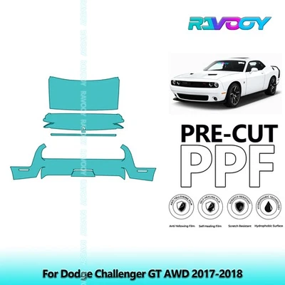 Kit de protección de pintura precortada PPF para Dodge Challenger GT AWD 2017-2018 Foto 1 de 4