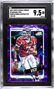 2024 Topps cromo cósmico Michael Vick #2 refractor nebulosa púrpura SGC 9,5 - Imagen 1 de 2