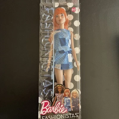 Barbie Fashionistas 2016 Muñeca Asiática #60 Retazos Denim Pelo Rosa Nueva Foto 1 de 4