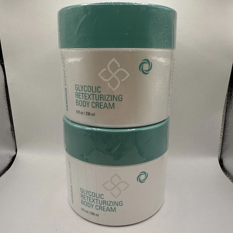 Lote de 2 piezas de CREMA CORPORAL RETEXTURIZANTE GLICÓLICA PARA EL CUIDADO DE LA PIEL SERIA (8 oz/sellada) Foto 1 de 1