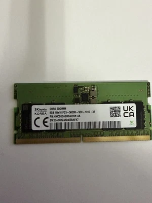 Nueva memoria RAM para computadora portátil Sk Hynix 8 GB DDR5 5600 MHz SODIMM 1Rx16 Foto 1 de 3