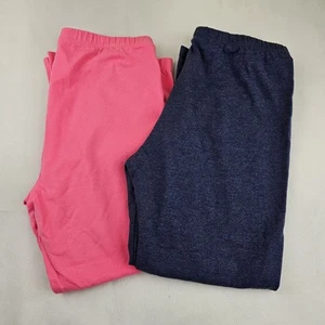 Place Lot Of 2 Jr Girls Leggings Pants Size XL 14 Pink Blue Childrens Place - Picture 1 of 12