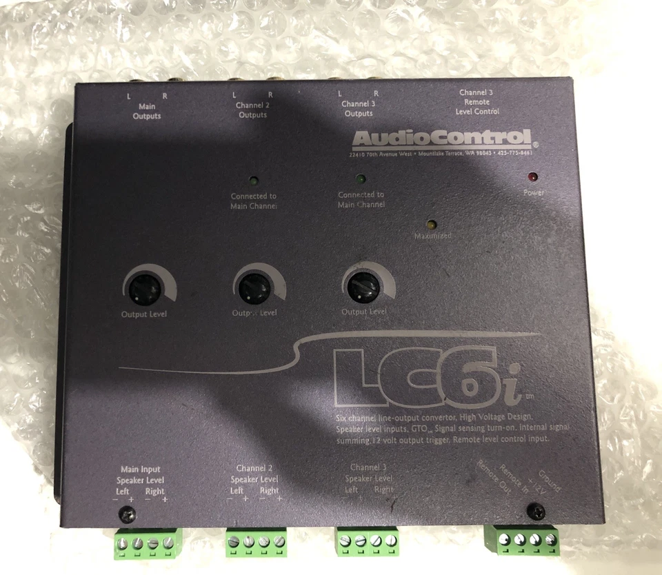 AudioControl LC6i - 6 Channel Line Output High to Low Converter - Image 1 of 1