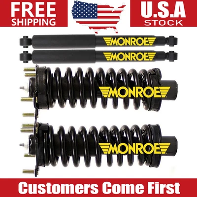 Juego completo de 4 piezas de amortiguadores delanteros y traseros Monroe para Jeep Liberty Foto 1 de 4