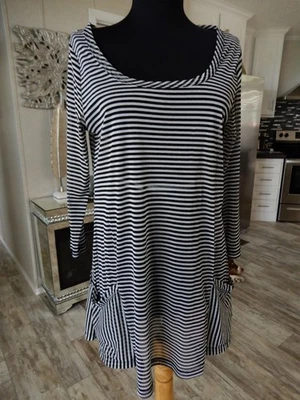 LYNN RITCHIE Серебряный сетки полоски вязаный Топ S декольте, 3/4 рукав холодное плечо - Изображение 1 из 4