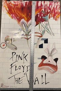 Original Promo Large PINK FLOYD Poster THE WALL 33x48 Rock Vintage Art Giant Rar - Picture 1 of 14