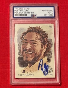 Post Malone Signed Autographed 2019 Allen & Ginter Trading Card PSA - Picture 1 of 3
