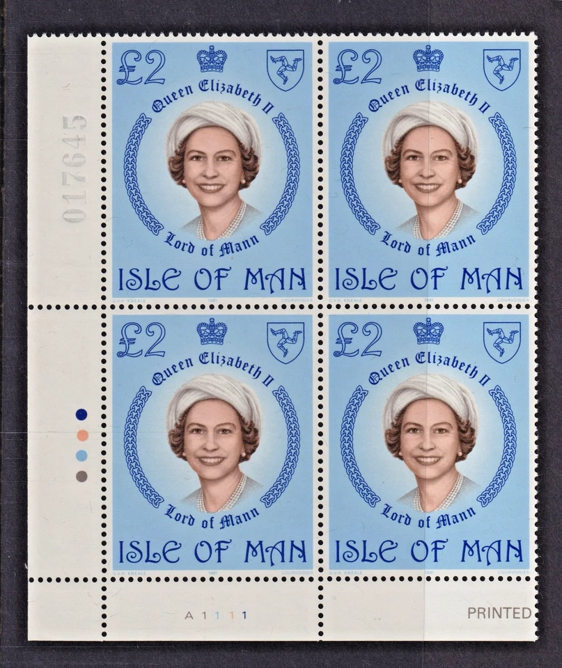 Isle of Man £2 Block of 4 - Mint Never Hinged - Image 1 of 1