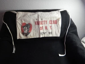 Vintage Variety club intern. of New York tent 35 fundraising charity coin apron - Picture 1 of 10