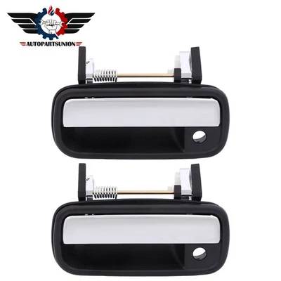 2 piezas para camioneta Toyota 1989-1995 4Runner manijas de puerta exteriores delanteras izquierda cromadas Foto 1 de 4