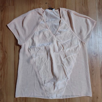 Blusa de seda para mujer Alexander Wang melocotón talla S Foto 1 de 4