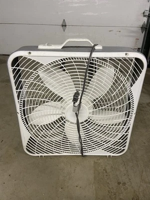 20 Inch Box Fan 3 Speeds Weather Resistant Motor Quiet Electric Indoor Fan New - Image 1 of 4
