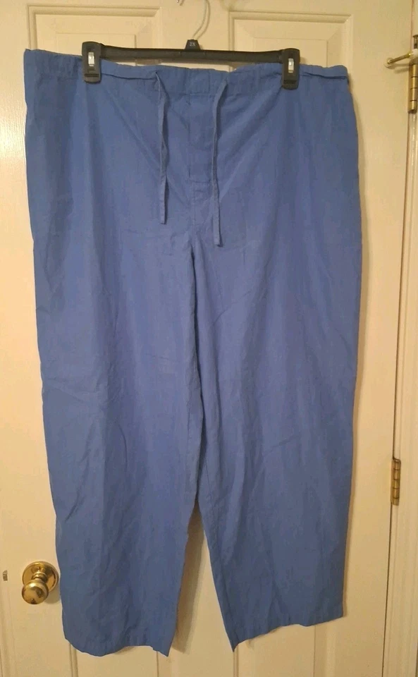 Calça de dormir MERONA masculina tamanho XL azul 100% ALGODÃO elástica DS cintura sem bolsos - Imagem 1 de 4