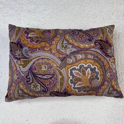 Almohada pequeña floral de cachemira de seda Etro Foto 1 de 4