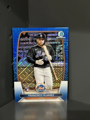 2023 Bowman Chrome Blue Mojo Refractor Mega Francisco Alvarez RC #/150 #49