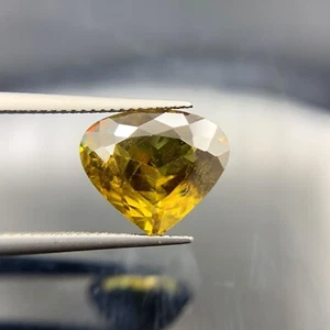 Natural Fire Sphene/Titanite 5.5Ct Heart Shape (13.7x11.5x5.2)mm Loose Gemstone. - Picture 1 of 21