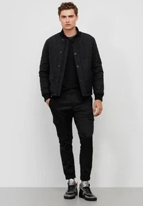 KENNETH COLE BLACK LABEL Pinstripe Reversible Bomber Jacket Retail $498 NEW - Picture 1 of 7