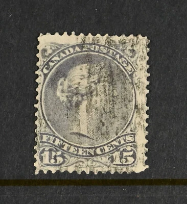 Canada Scott # 30 F-VF Used 15c Victoria Stamp Cat $60 - Image 1 of 2