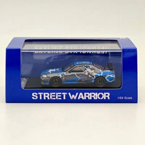 STREET WARRIOR 1/64 Nissan Skyline GTR R34 V-spec Naruto Sports Diecast Models - Picture 1 of 7