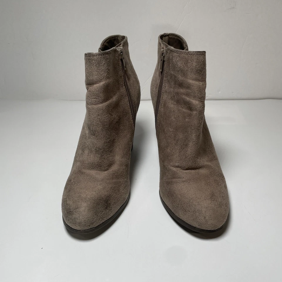 Fergablieios by Fergie Ankle Boots Women's Size 8M Brown Suede Leather Heeled - Image 1 of 4
