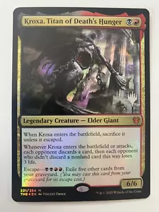 Kroxa, Titan Of Death’s Hunger *FOIL PROMO* MTG THB NM PW Stamp Combine Shipping - Picture 1 of 9