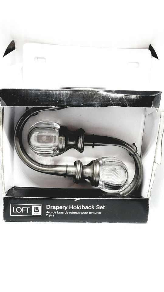 Drapery Holdback Set "LOFT" 2 piece set -