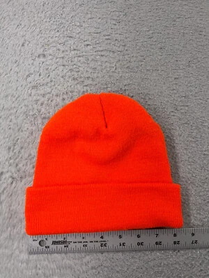 Gorro Toque Adulto Naranja Tejido Acrílico Alta Visibilidad Aislante Aislante Foto 1 de 4
