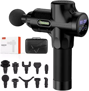 30 Speed Massage Gun for Athletes,10 Massage Heads,Upgrade Percussion Muscle - Picture 1 of 7