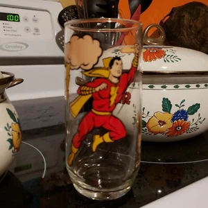 Comics de Pepsi DC de vidrio con fondo redondo de Shazam 1978 - Imagen 1 de 6