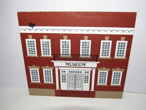 The Cats Meow Village Historical Museum Wood Shelf Sitter  Faline Jones '91 - Picture 1 of 2