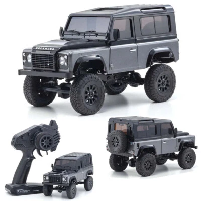 Kyosho 32526GM Mini-Z 4X4 Land Rover Defender 90 Autobiography Gray RTR Crawler - Image 1 of 4