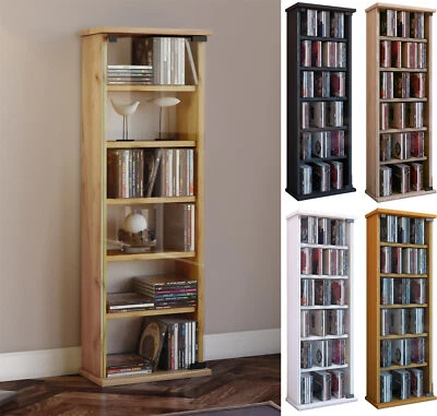 Holz CD DVD Stand Regal Schrank Vetro Glastür - Bild 1 von 2