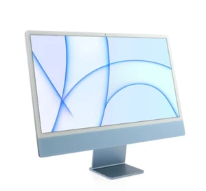 Apple iMac 24" M1 16GB 256GB SSD 8‑Core CPU 7‑Core GPU 4.5K Retina - Blue - Picture 1 of 1