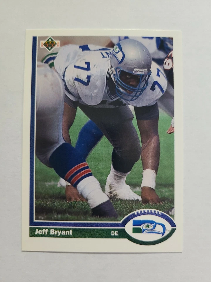 JEFF BRYANT 1991 UPPER DECK FOOTBALL CARD # 338 E1733 - Image 1 of 1
