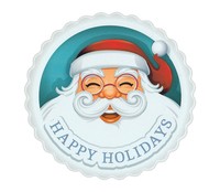 Sticker Decals Happy holidays tribal lettering Vehicle A19 29348