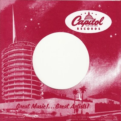 FIRMENLOCHCOVER * CAPITOL Records * USA * Repro COVER * NEU * SINGLEAUFWERTUNG