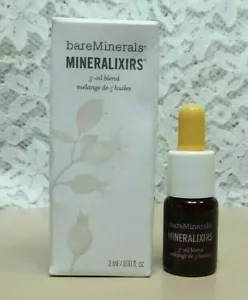 bareMinerals Mineralixirs 5-Ölmischung Gesichtsöl 0,10 flüssige Unzen/3 ml Brandneu Reise - Bild 1 von 3