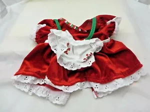 Build a Bear BABW Mrs Santas rotes Weihnachtsoutfit mit Schürze - Bild 1 von 2