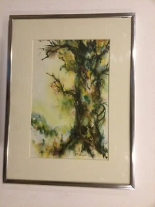 Abstraktes/Modernistisches Abstraktes Aquarell Signiert J.T. Sedak - Bild 1 von 9